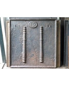 Plaque de Cheminée avec Blason