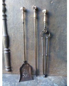 Ancien Serviteur Cheminée Anglais