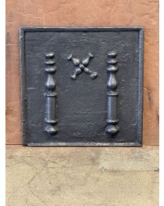 Plaque de Cheminée 'Croix de Saint André'