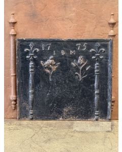 Plaque de Cheminée 'Piliers avec Décoration'