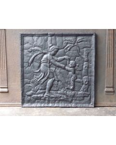 Plaque de fonte 'Cupidon et Vénus'