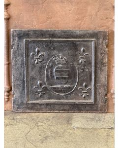 Plaque de Cheminée avec Blason