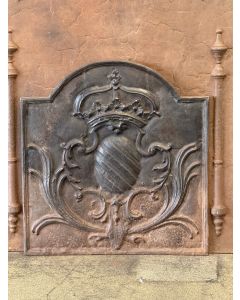 Plaque de Cheminée avec Blason