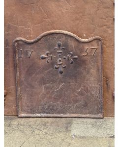 Plaque de Cheminée 'Fleurs de Lys'