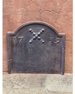 Plaque de Cheminée 'Croix de Saint André'