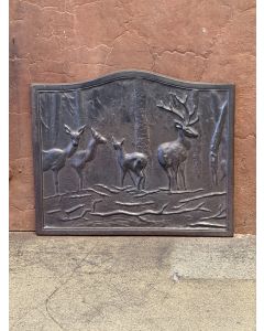 Plaque de Cheminée 'Scène Rurale'