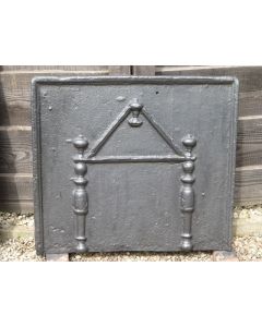 Plaque de cheminée 'Colonnes et Fronton'
