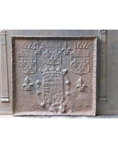 Plaque de Cheminée 'Armes de France'