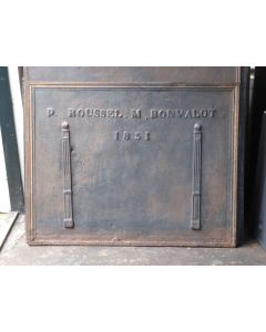 Plaque de Cheminée 'Colonnes de Liberté'
