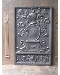 Plaque de Cheminée avec Blason