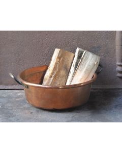Porte Bûches en Cuivre Poli