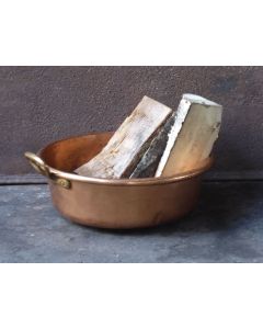 Porte Bûches en Cuivre Poli