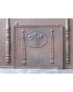 Plaque de Cheminée 'Piliers avec Décoration'