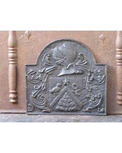 Plaque de Cheminée avec Blason