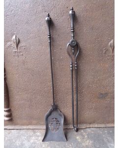 Ancien Serviteur Cheminée Anglais