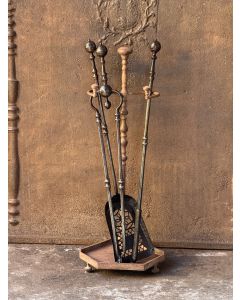 Ancien Serviteur Cheminée Anglais