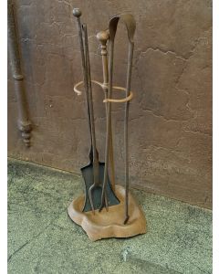 Ancien Serviteur Cheminée Français