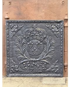 Plaque de Cheminée 'Armes de France'