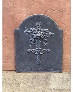 Plaque de Cheminée 'Panier de Fleurs'