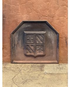 Plaque de Cheminée avec Blason