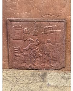 Plaque de Cheminée 'Le Savetier et le Financier'