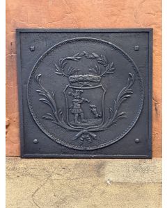 Plaque de Cheminée 'Piper Danse avec Chien'