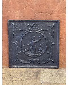 Plaque de fonte 'Cupidon et Vénus'