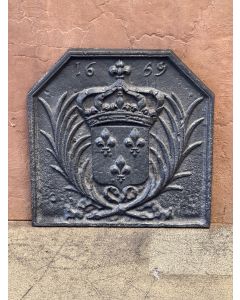 Plaque de Cheminée 'Armes de France'