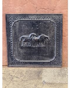 Plaque de Cheminée 'Chevaux'
