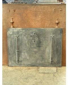 Plaque de Cheminée 'Panier de Fleurs'