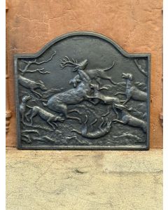 Plaque de Cheminée 'Scène Rurale'