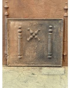 Plaque de Cheminée 'Croix de Saint André'