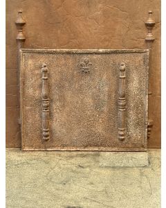 Plaque de Cheminée 'Fleurs de Lys'