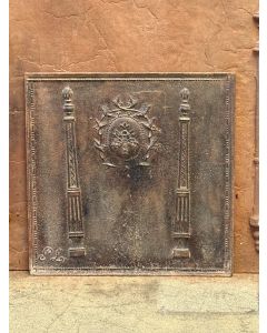 Plaque de Cheminée 'Panier de Fleurs'