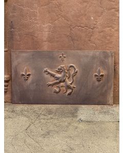 Plaque de Cheminée avec Blason