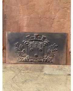 Plaque de Cheminée avec Blason