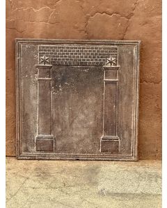 Plaque de Cheminée 'Colonnes de Liberté'