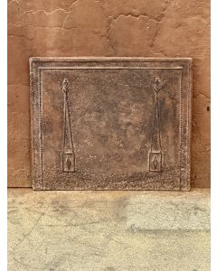Plaque de Cheminée 'Colonnes de Liberté'
