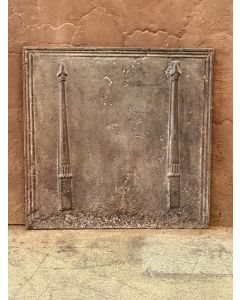 Plaque de Cheminée 'Colonnes de Liberté'