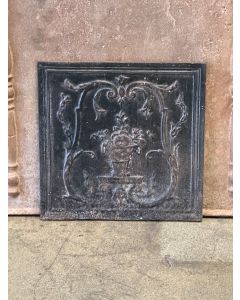 Plaque de Cheminée 'Panier de Fleurs'