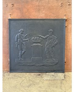 Plaque de Cheminée 'Scène Romaine'