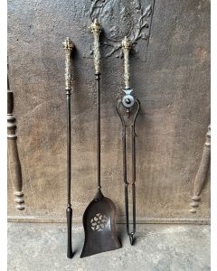 Ancien Serviteur Cheminée Anglais