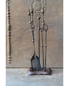 Ancien Serviteur Cheminée Anglais