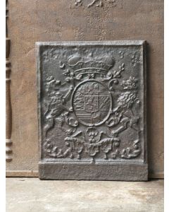 Plaque de Cheminée avec Blason