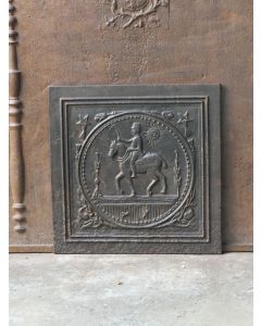 Plaque de Cheminée 'Scène Rurale'