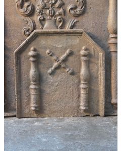 Plaque de Cheminée 'Croix de Saint André'