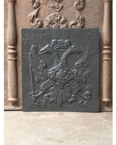 Plaque de Cheminée avec Blason