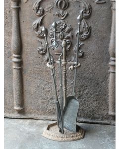 Ancien Serviteur Cheminée Anglais