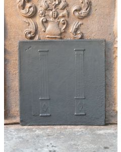 Plaque de Cheminée 'Colonnes de Liberté'