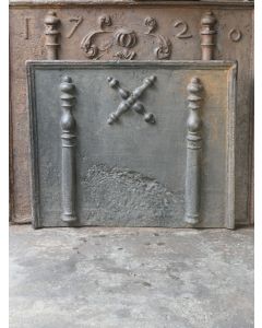 Plaque de Cheminée 'Croix de Saint André'